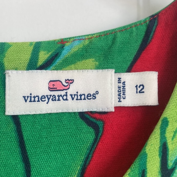 Vineyard Vines Girls Tropical Dress Sz 12 Like New !! - Picture 3 of 4